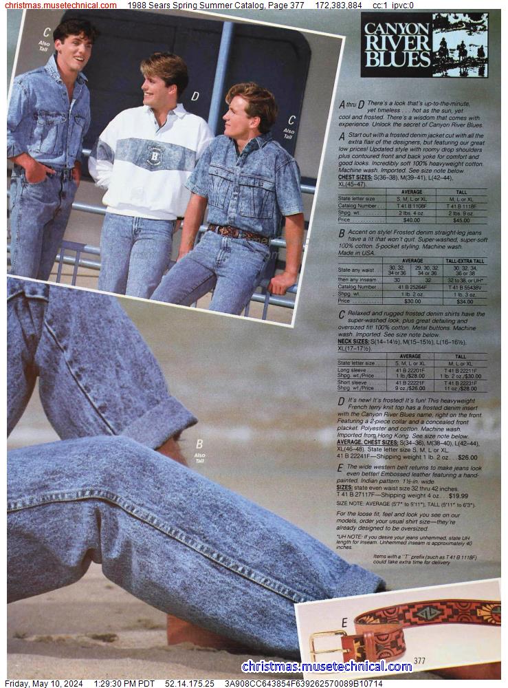 1988 Sears Spring Summer Catalog, Page 377