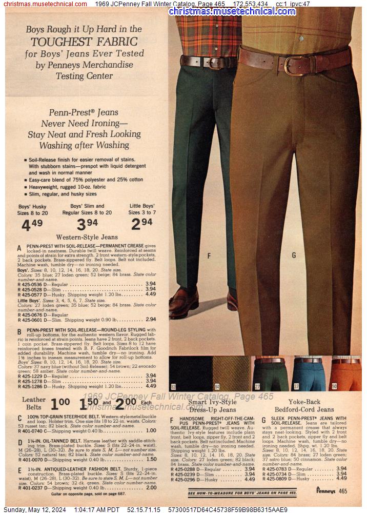 1969 JCPenney Fall Winter Catalog, Page 465
