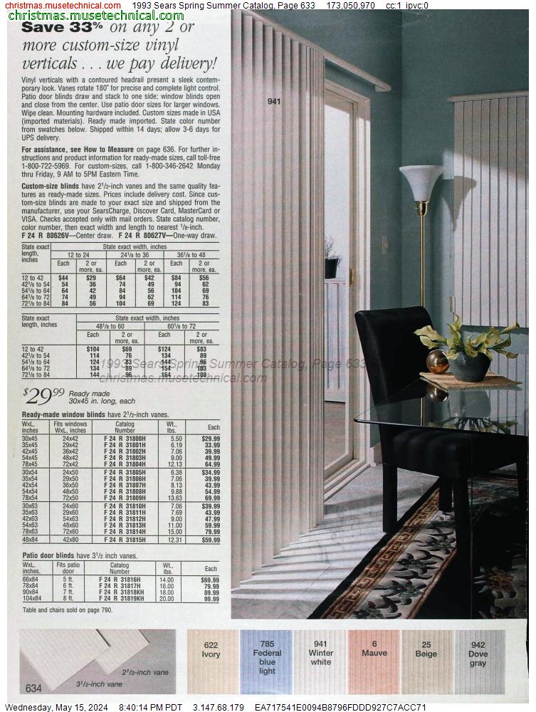 1993 Sears Spring Summer Catalog, Page 633