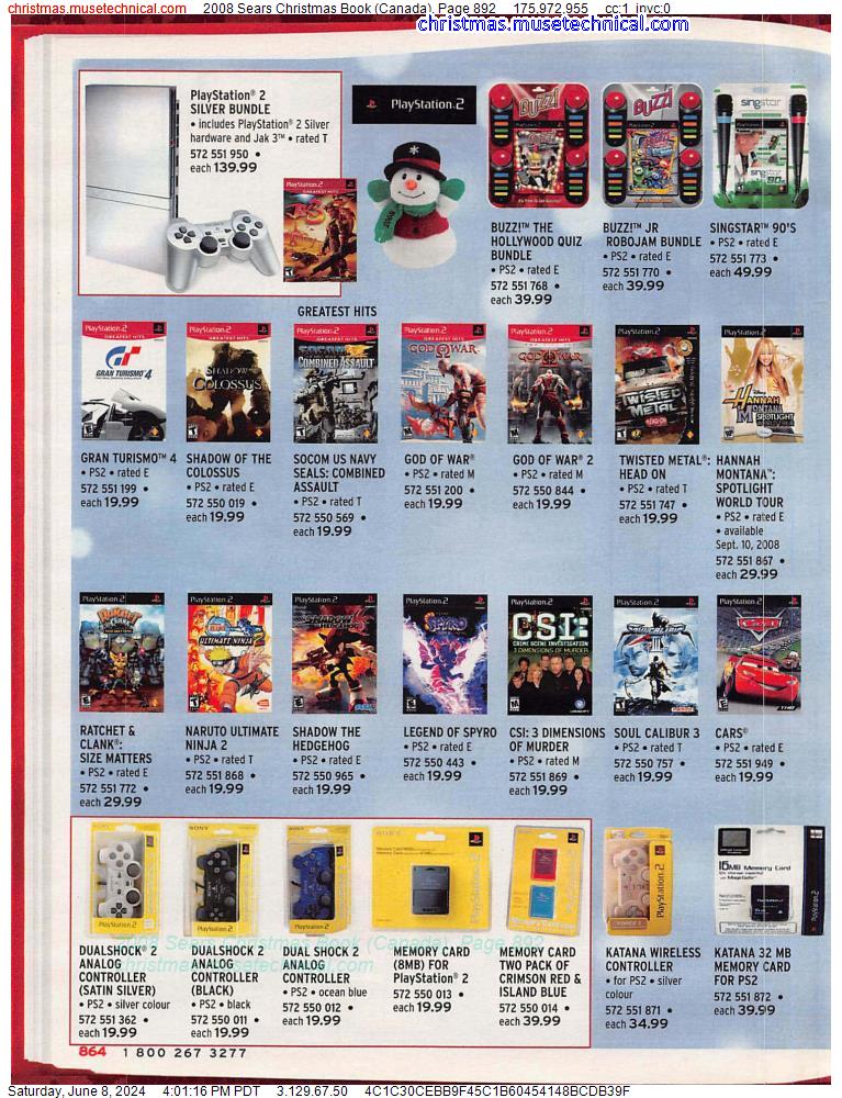 2008 Sears Christmas Book (Canada), Page 892