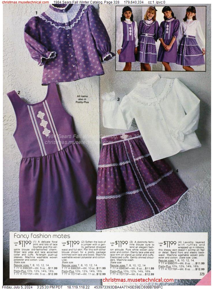 1984 Sears Fall Winter Catalog, Page 328