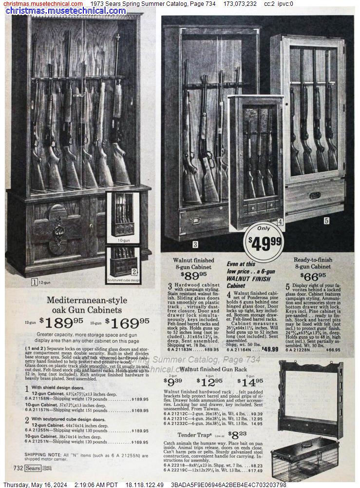 1973 Sears Spring Summer Catalog, Page 734