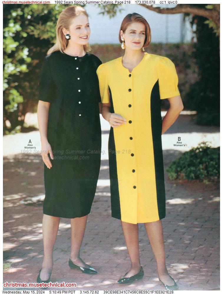 1992 Sears Spring Summer Catalog, Page 218