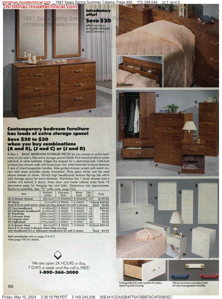 1991 Sears Spring Summer Catalog, Page 856