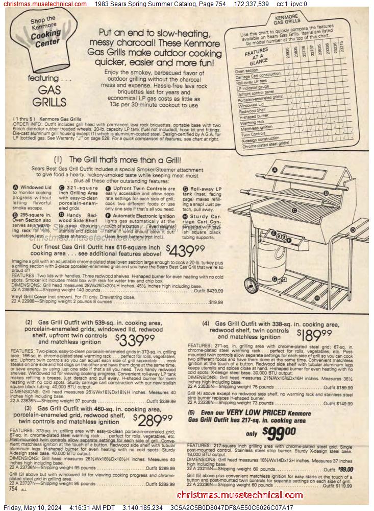 1983 Sears Spring Summer Catalog, Page 754