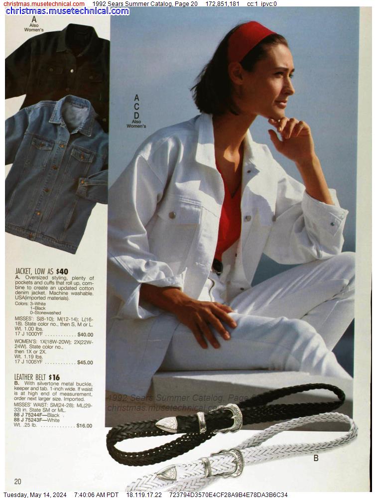 1992 Sears Summer Catalog, Page 20