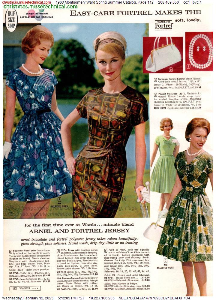 1963 Montgomery Ward Spring Summer Catalog, Page 112