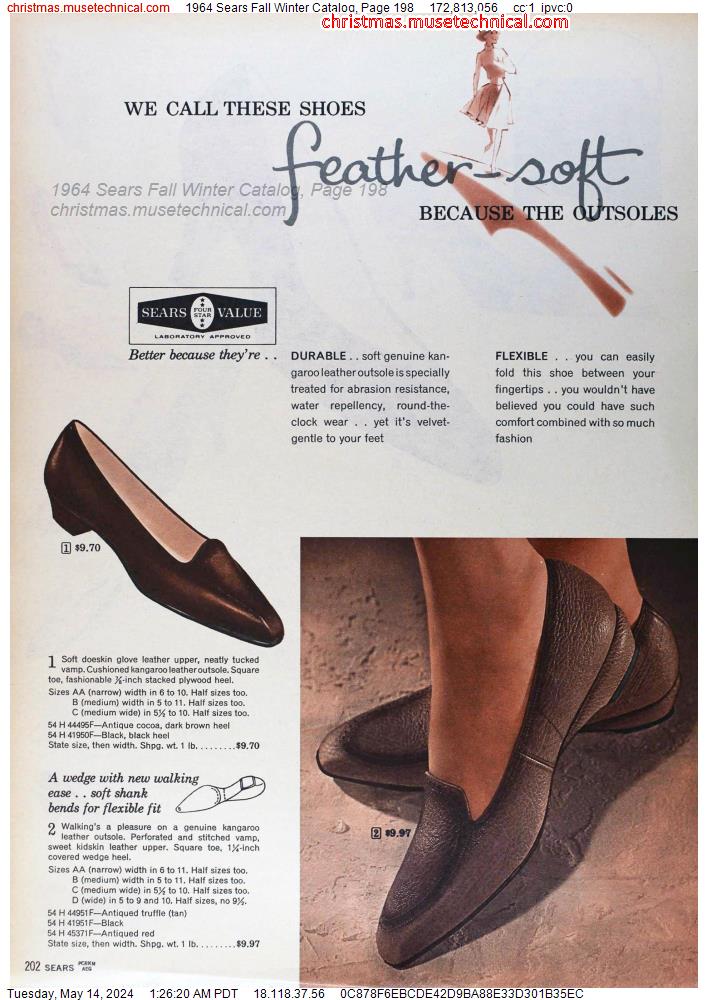 1964 Sears Fall Winter Catalog, Page 198