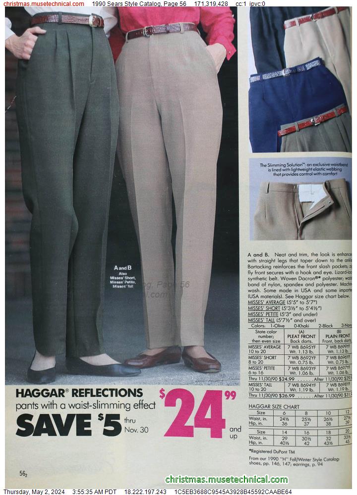 1990 Sears Style Catalog, Page 56