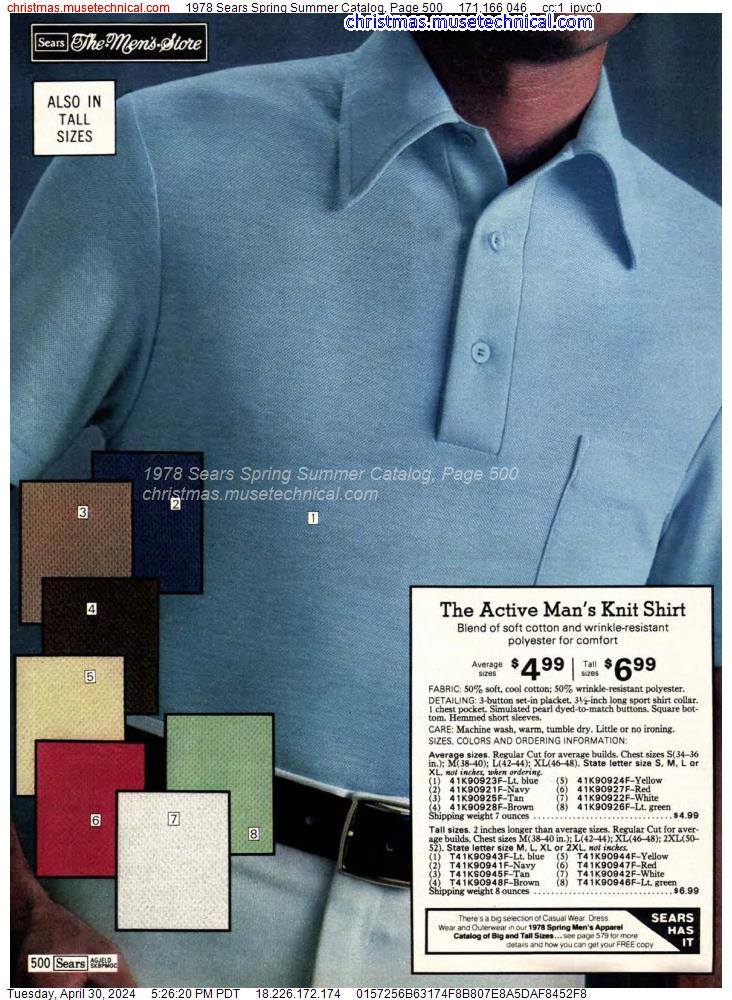 1978 Sears Spring Summer Catalog, Page 500