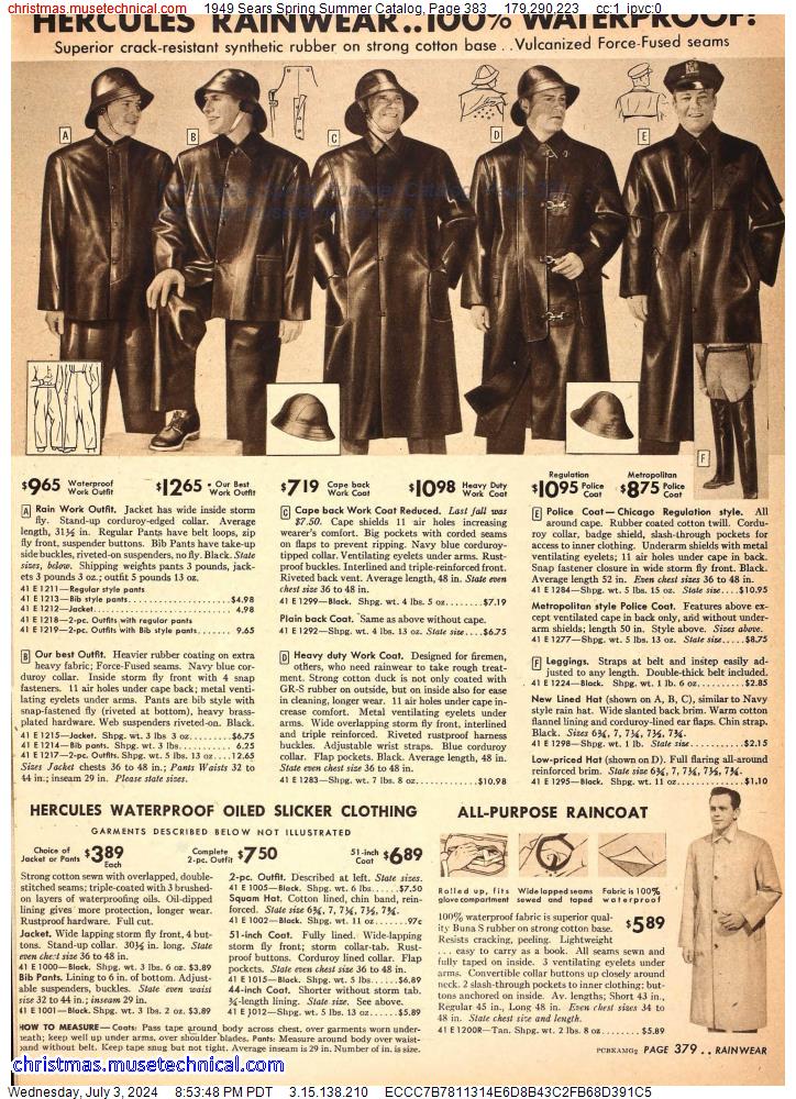 1949 Sears Spring Summer Catalog, Page 383