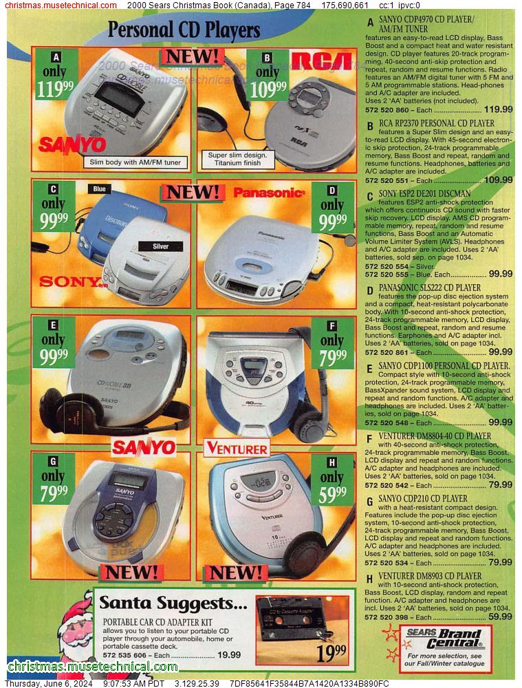 2000 Sears Christmas Book (Canada), Page 784