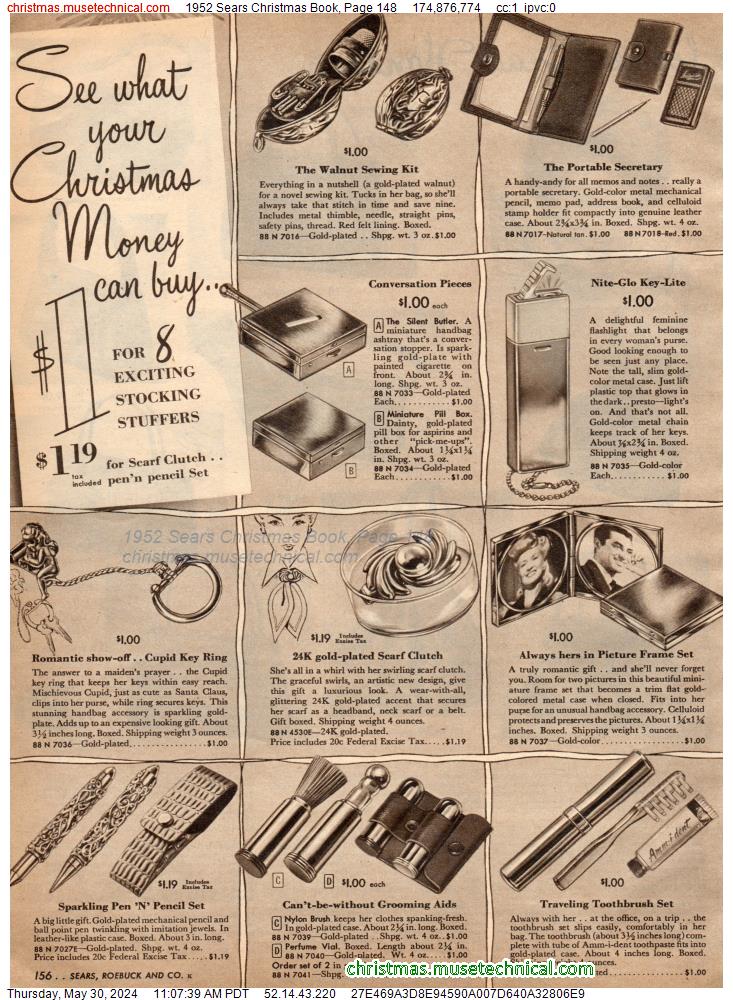 1952 Sears Christmas Book, Page 148