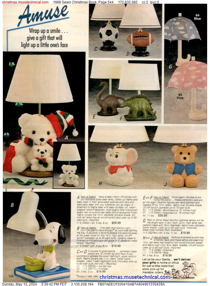 1988 Sears Christmas Book, Page 544
