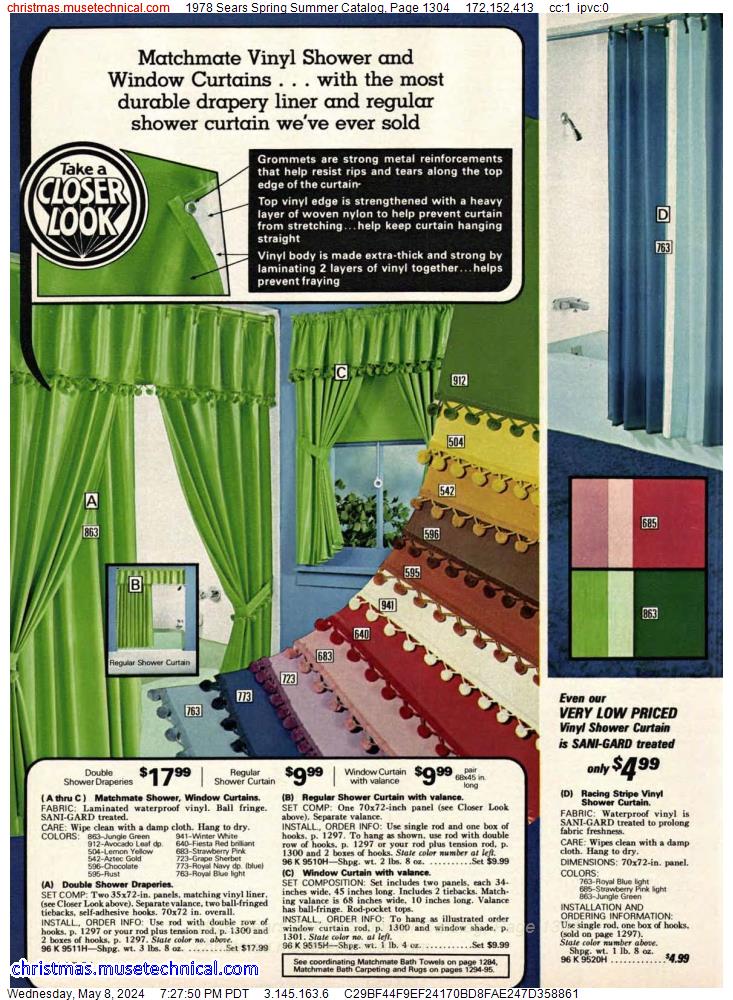 1978 Sears Spring Summer Catalog, Page 1304