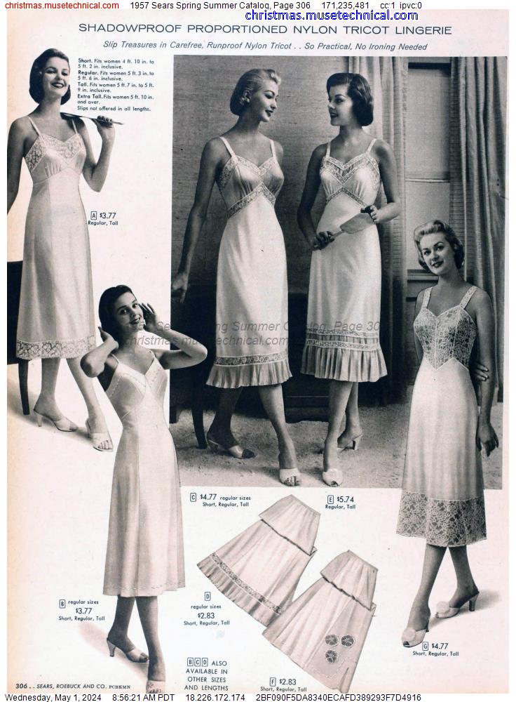 1957 Sears Spring Summer Catalog, Page 306