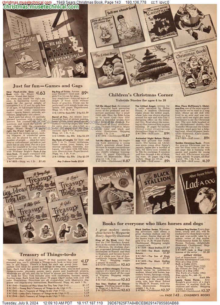 1949 Sears Christmas Book, Page 143