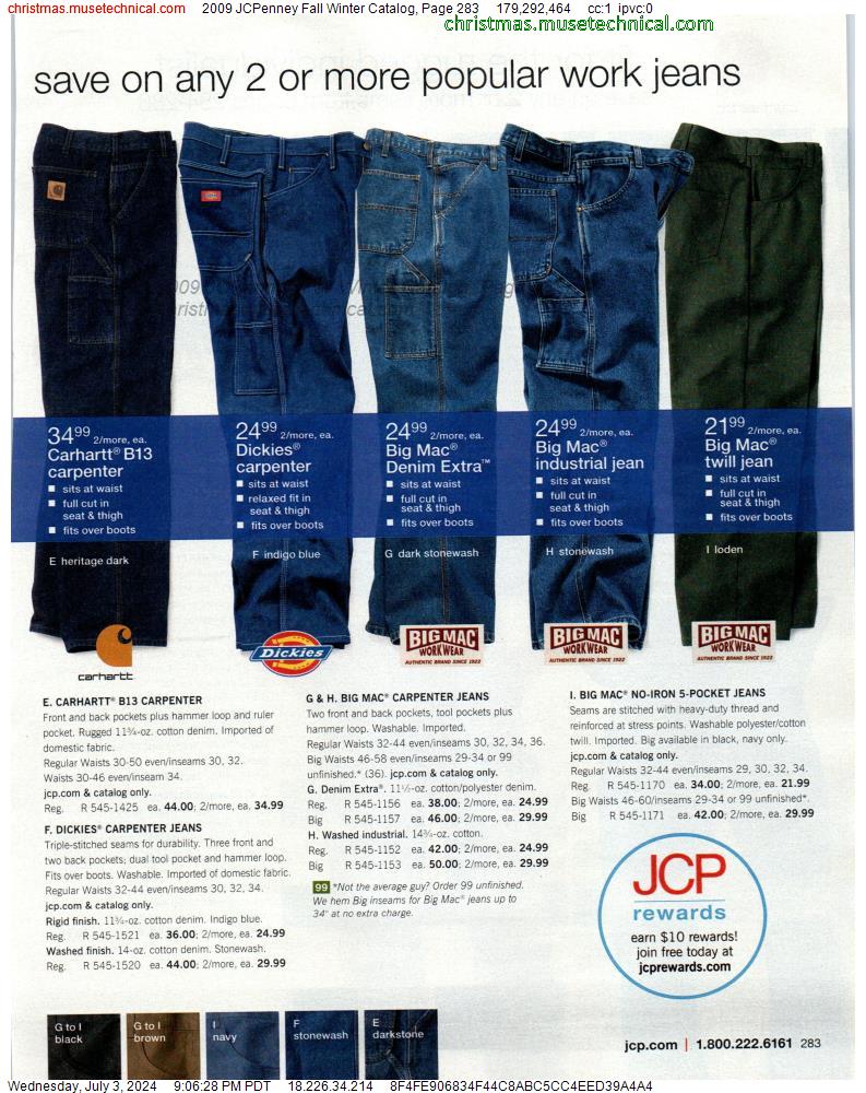 2009 JCPenney Fall Winter Catalog, Page 283