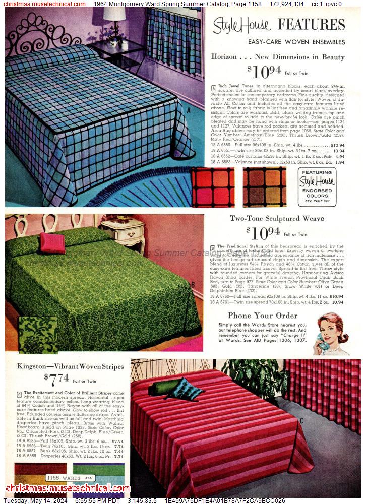 1964 Montgomery Ward Spring Summer Catalog, Page 1158