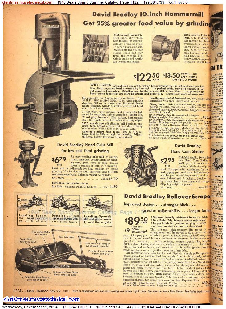 1948 Sears Spring Summer Catalog, Page 1122