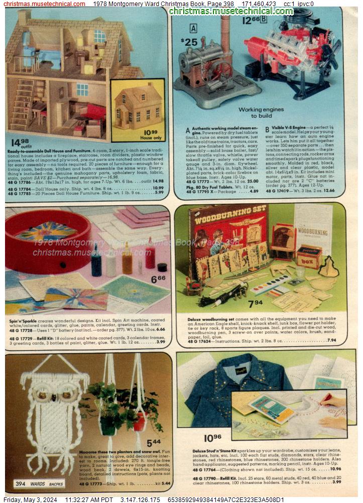 1978 Montgomery Ward Christmas Book, Page 398