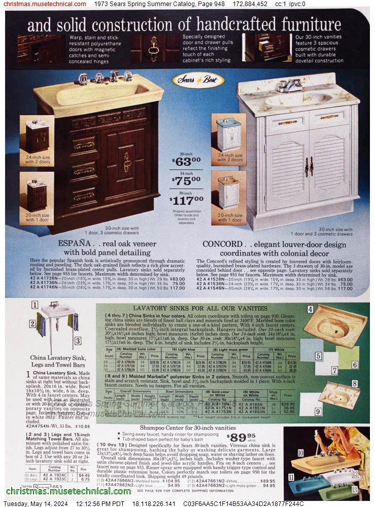1973 Sears Spring Summer Catalog, Page 948