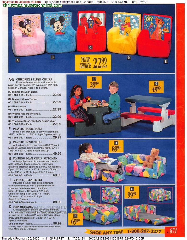 1998 Sears Christmas Book (Canada), Page 871