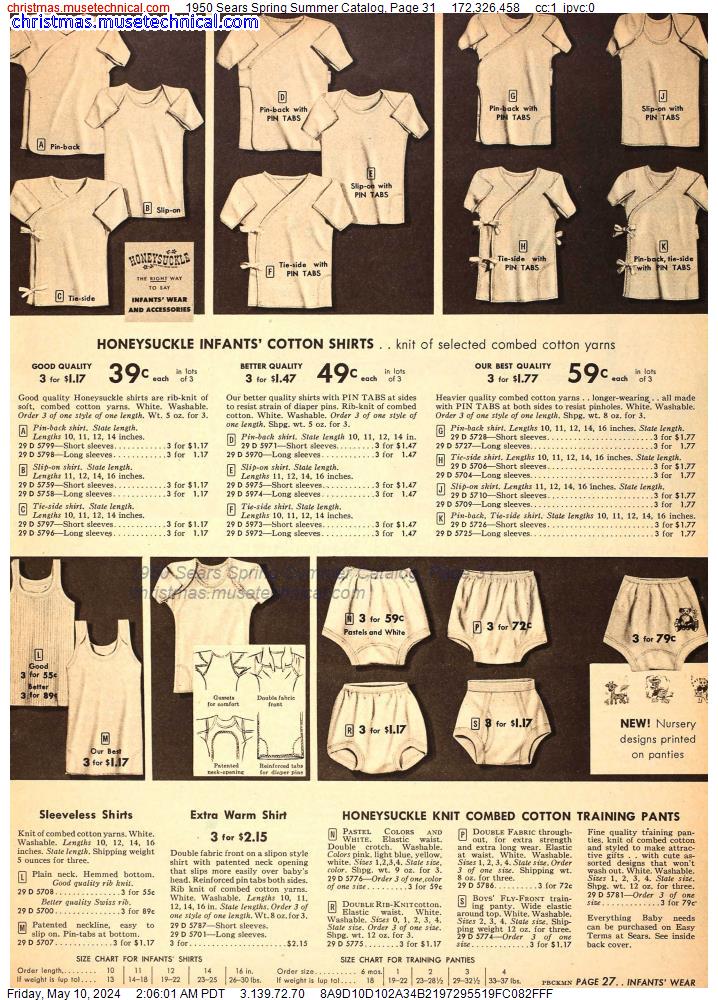 1950 Sears Spring Summer Catalog, Page 31