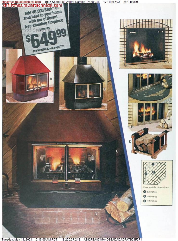 1985 Sears Fall Winter Catalog, Page 946