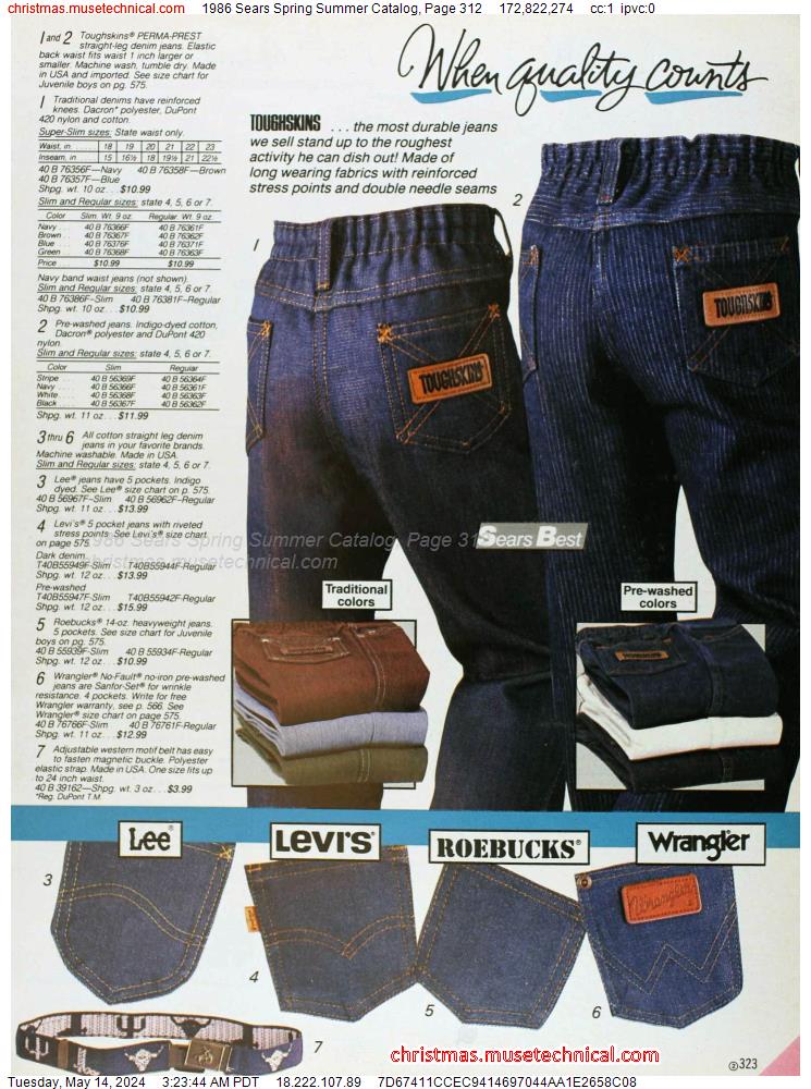 1986 Sears Spring Summer Catalog, Page 312