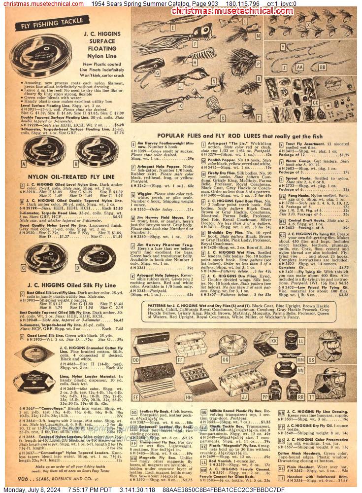 1954 Sears Spring Summer Catalog, Page 903