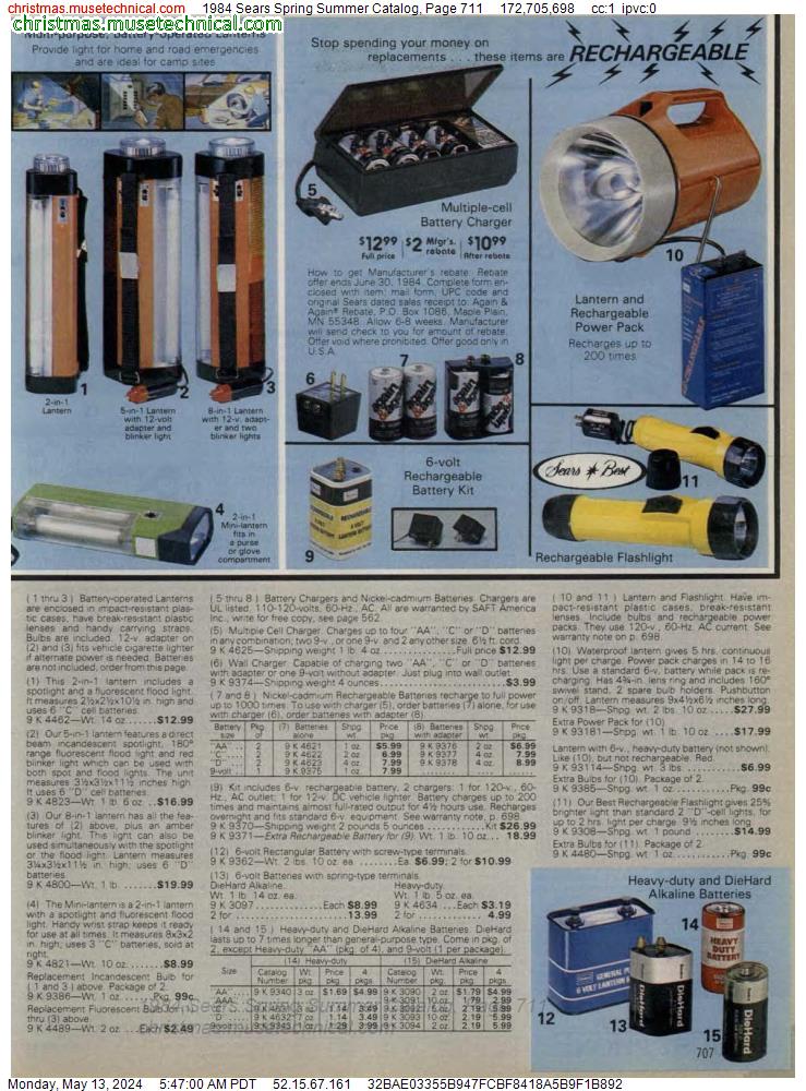 1984 Sears Spring Summer Catalog, Page 711