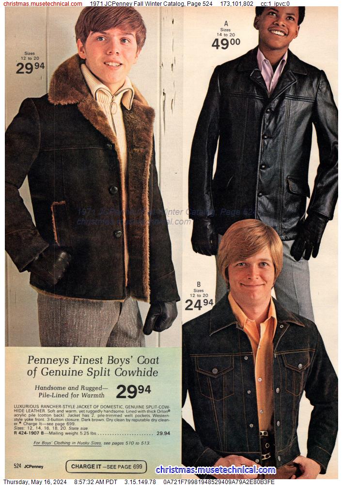 1971 JCPenney Fall Winter Catalog, Page 524