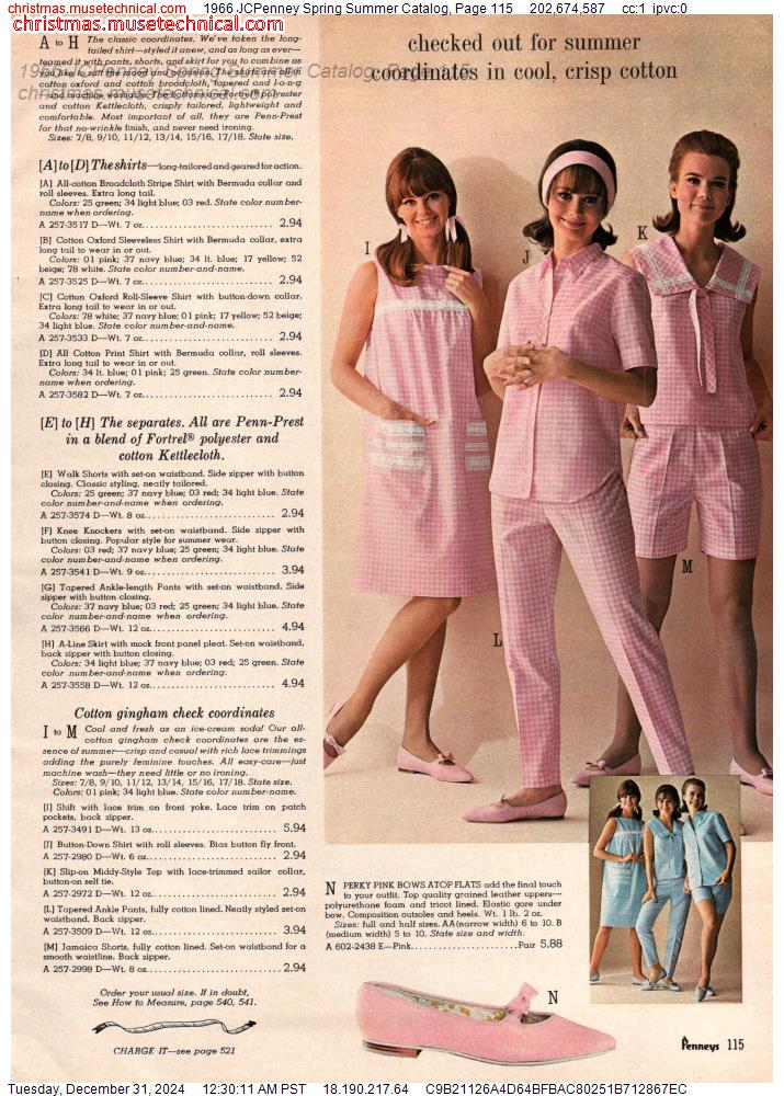 1966 JCPenney Spring Summer Catalog, Page 115