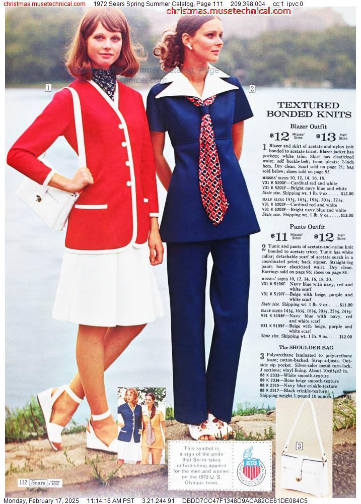 1972 Sears Spring Summer Catalog, Page 111