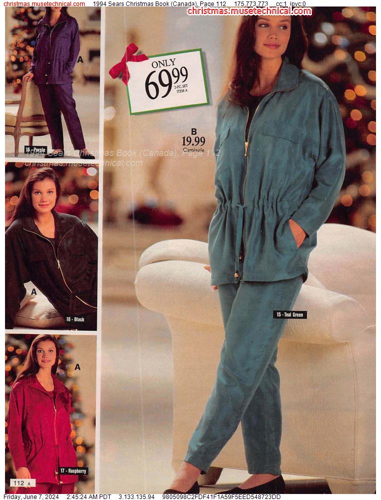1994 Sears Christmas Book (Canada), Page 112