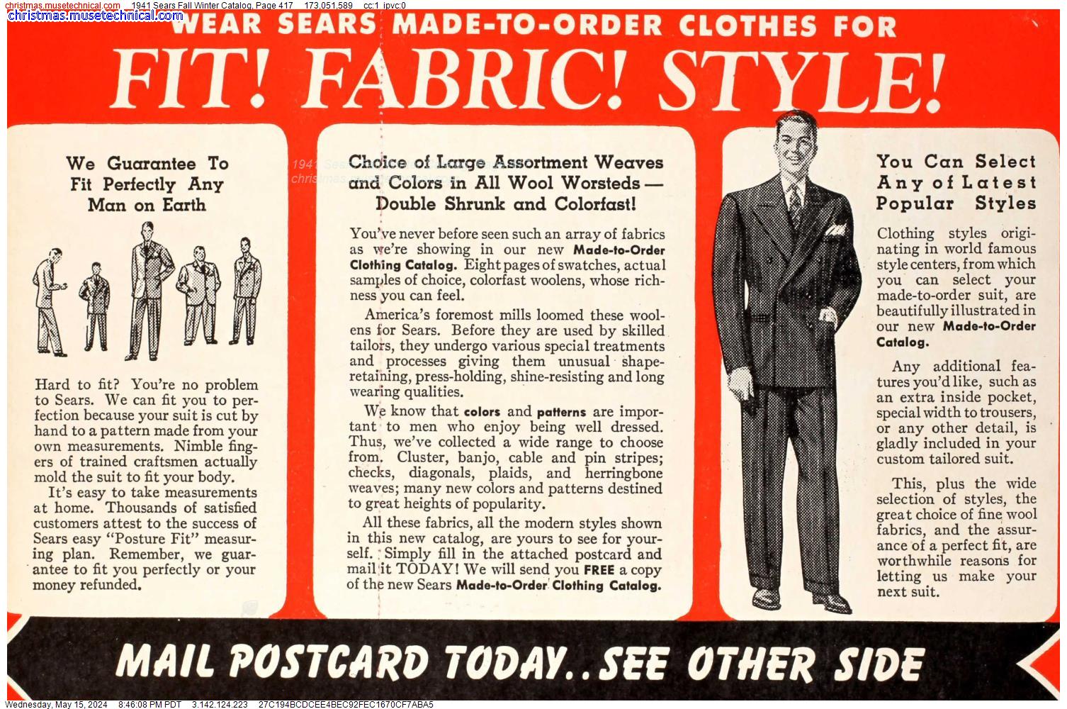 1941 Sears Fall Winter Catalog, Page 417