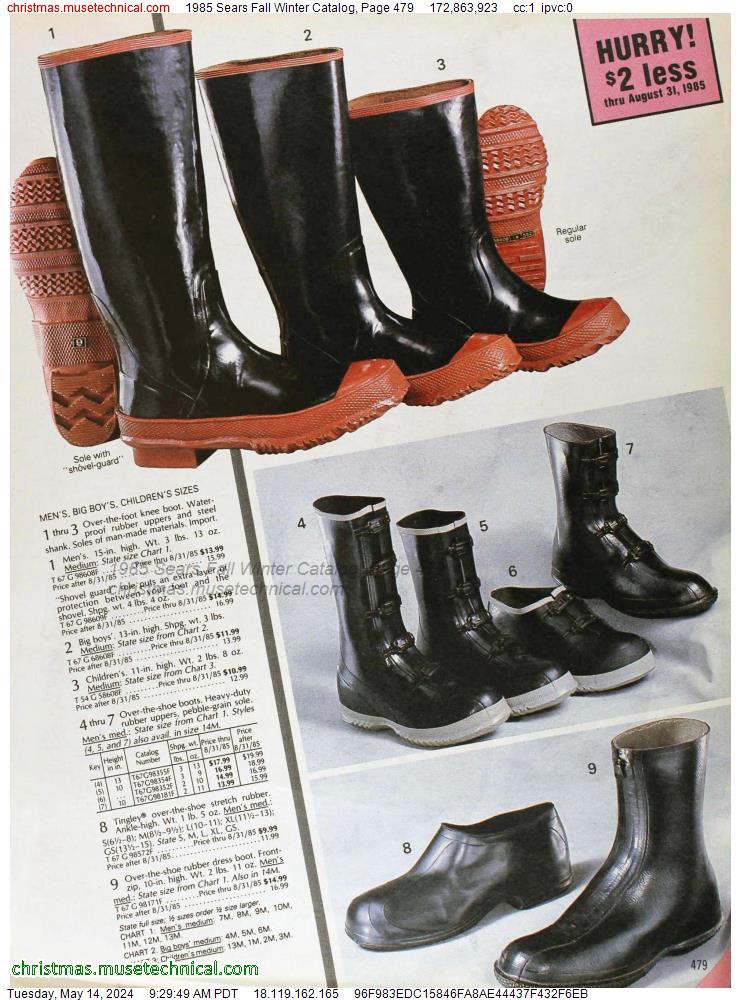 1985 Sears Fall Winter Catalog, Page 479