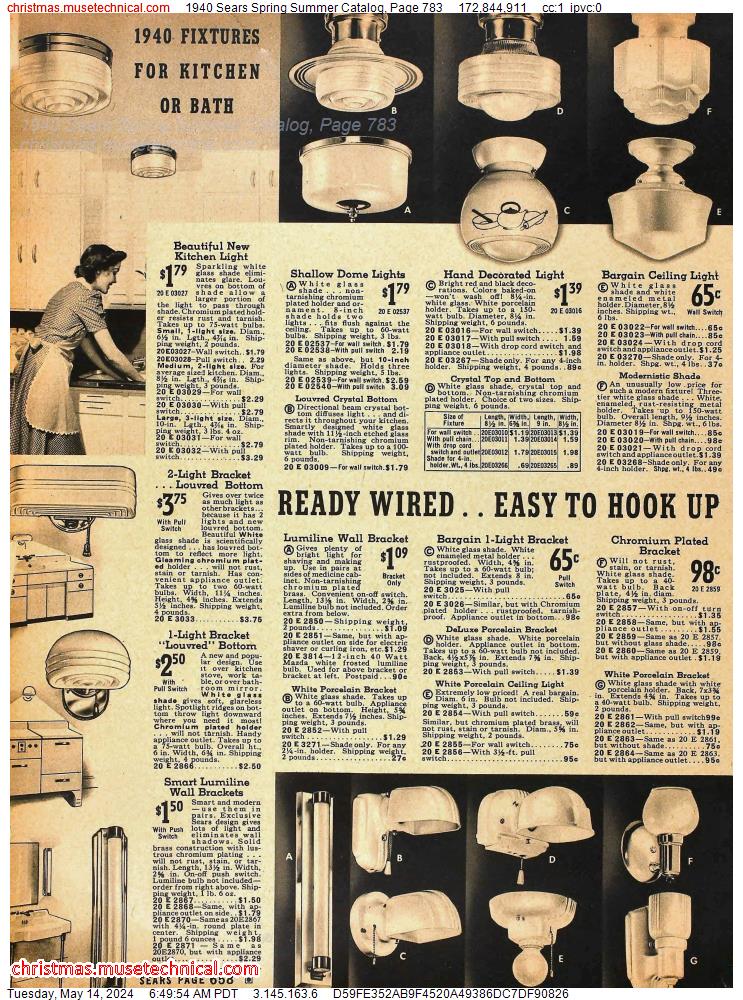 1940 Sears Spring Summer Catalog, Page 783