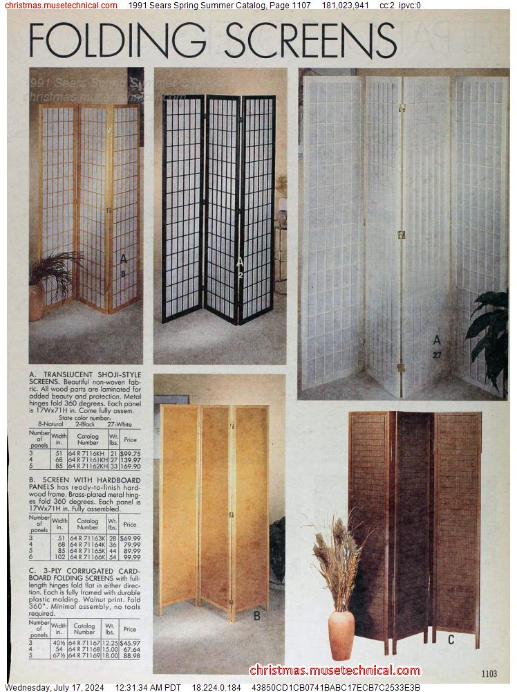 1991 Sears Spring Summer Catalog, Page 1107