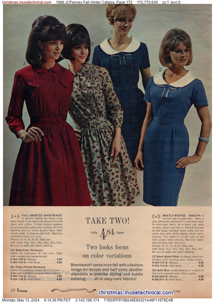 1966 JCPenney Fall Winter Catalog, Page 172