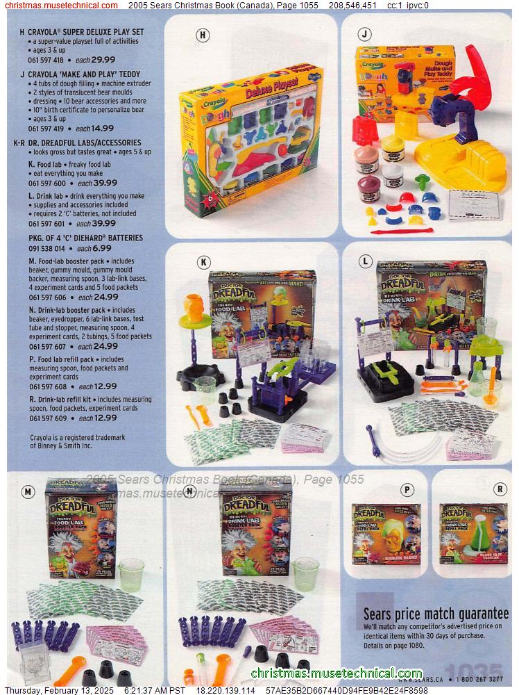 2005 Sears Christmas Book (Canada), Page 1055