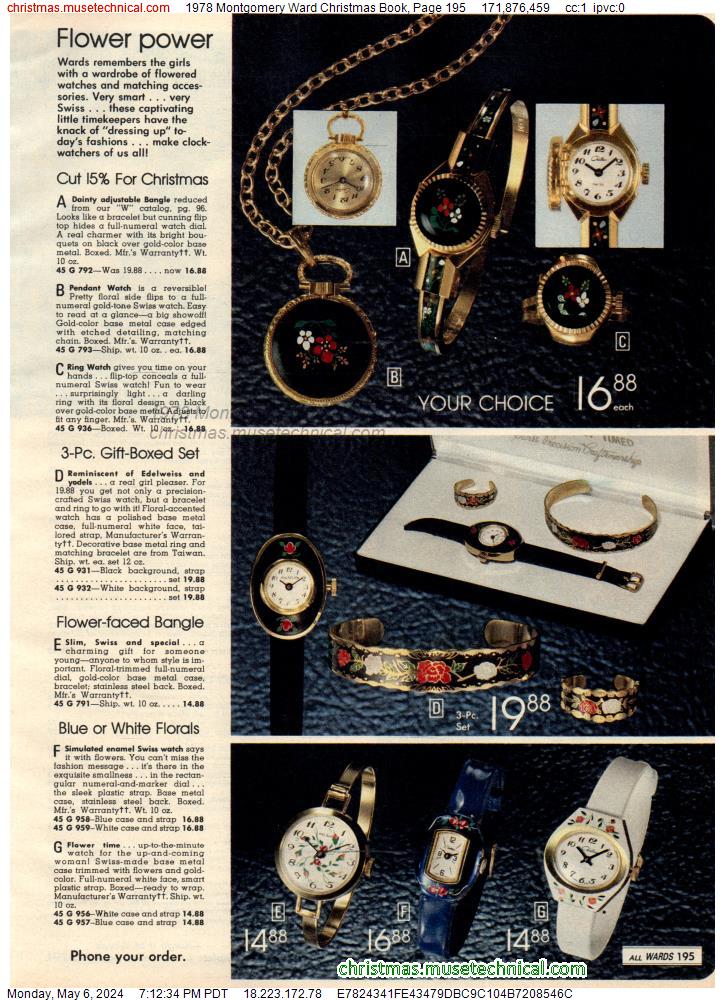1978 Montgomery Ward Christmas Book, Page 195