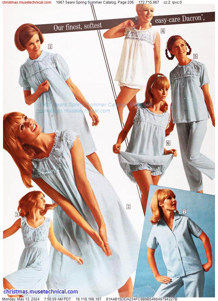 1967 Sears Spring Summer Catalog, Page 206