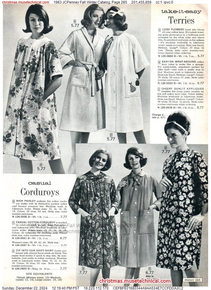 1963 JCPenney Fall Winter Catalog, Page 265