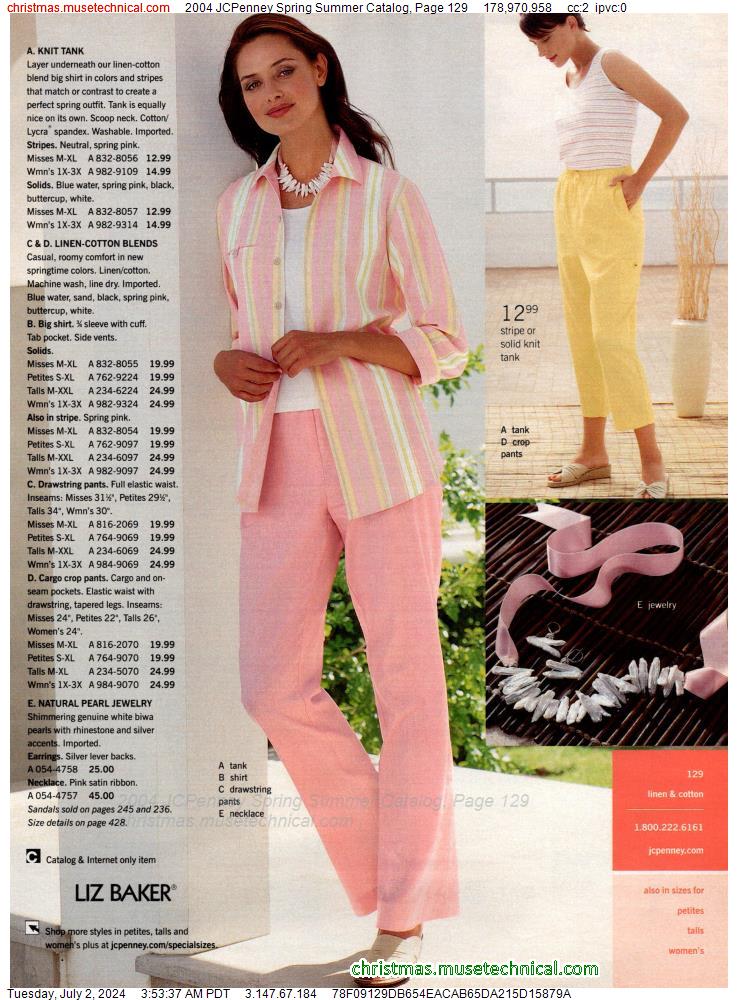 2004 JCPenney Spring Summer Catalog, Page 129