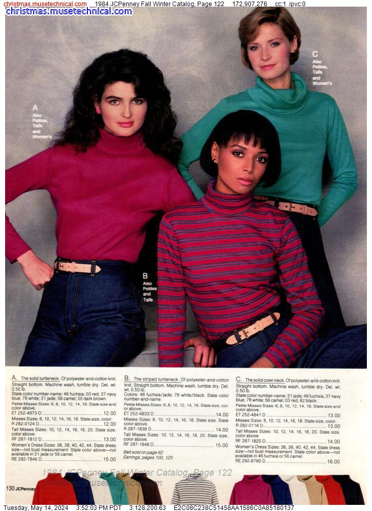 1984 JCPenney Fall Winter Catalog, Page 122