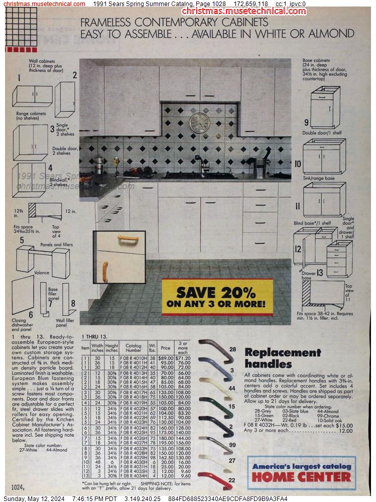 1991 Sears Spring Summer Catalog, Page 1028