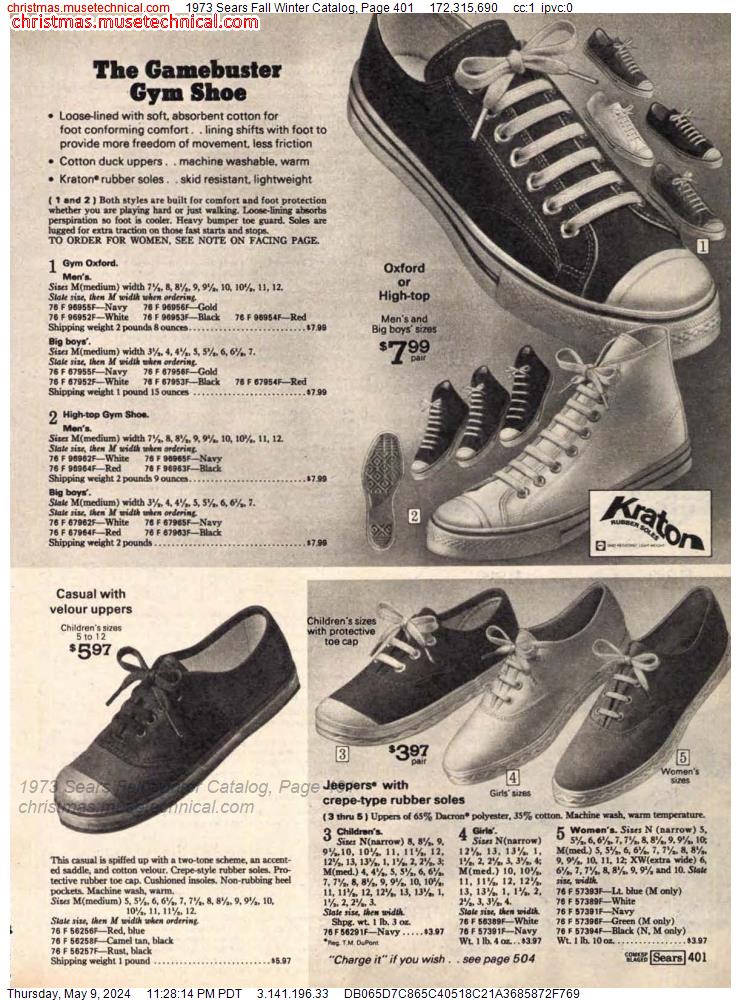 1973 Sears Fall Winter Catalog, Page 401