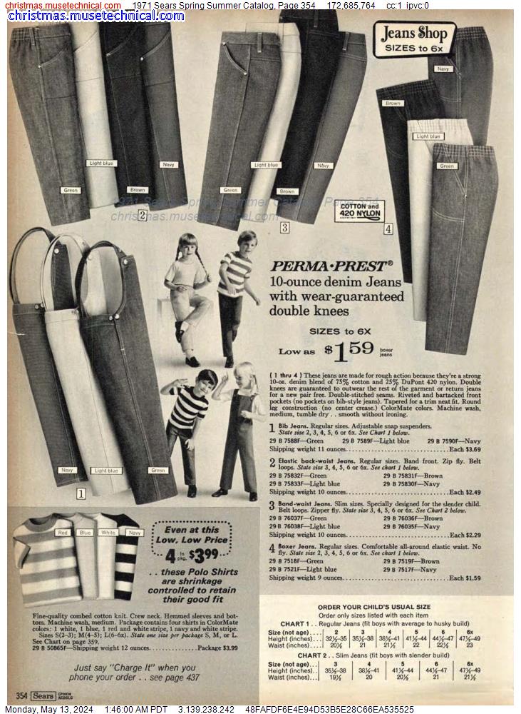 1971 Sears Spring Summer Catalog, Page 354